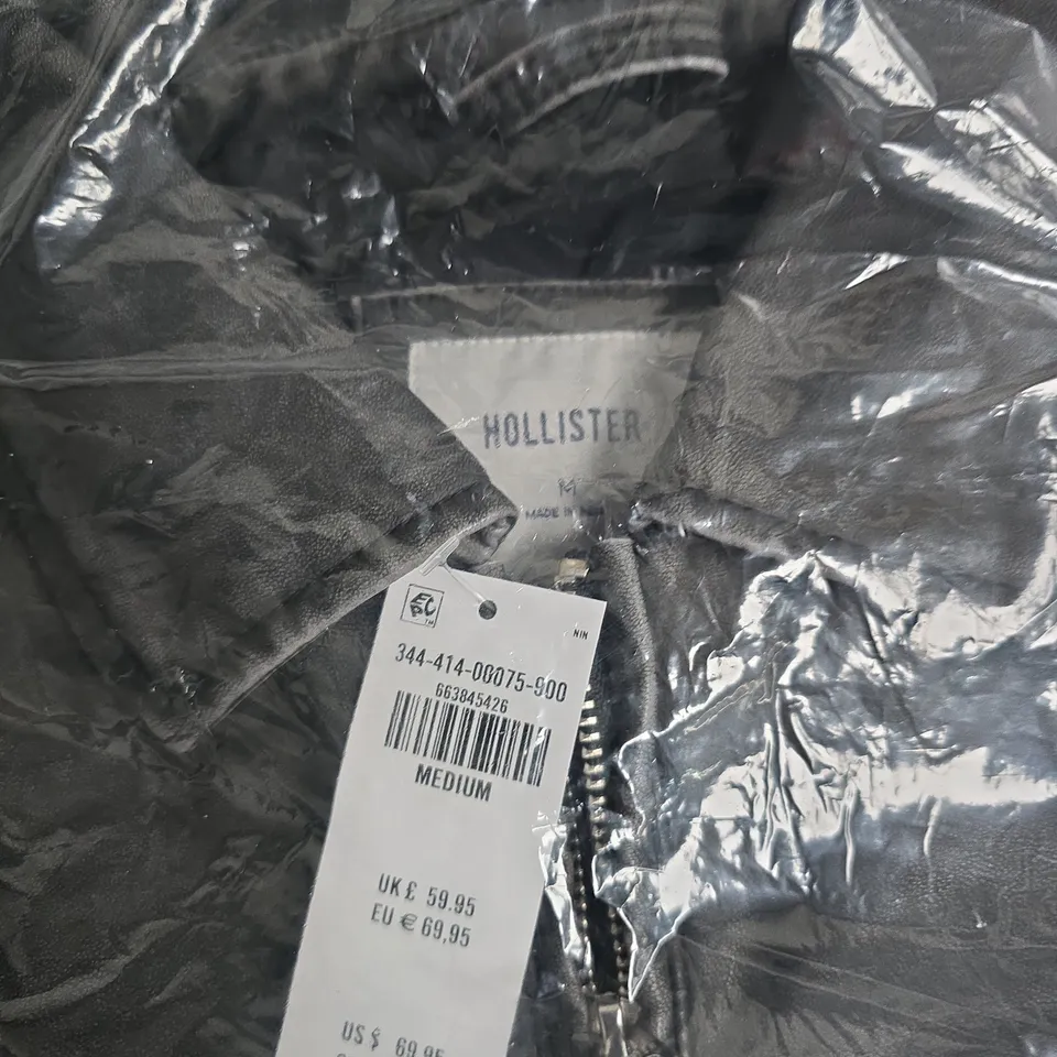 HOLLISTER JACKET – MEN'S MEDIUM, BLACK