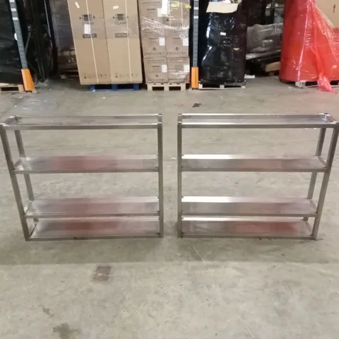 2 x WELDED STAINLESS STEEL WINDOW SERVICE PASSES
