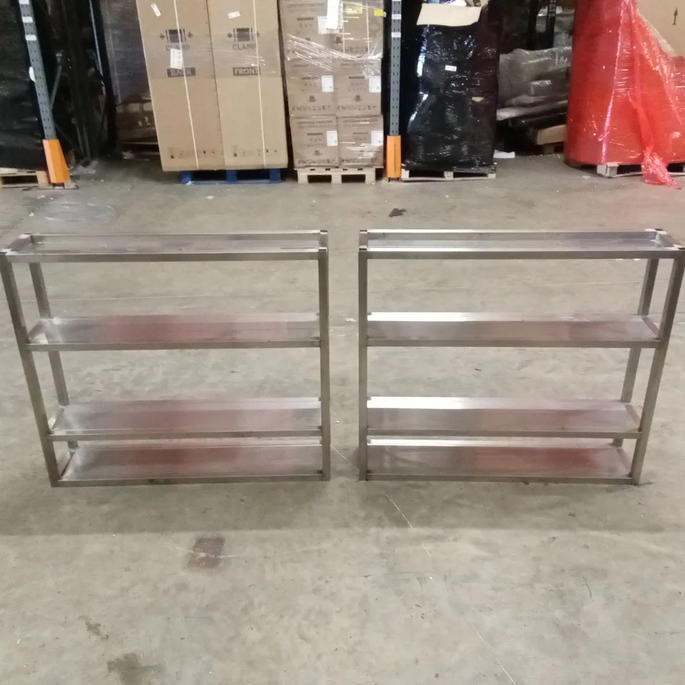 2 x WELDED STAINLESS STEEL WINDOW SERVICE PASSES