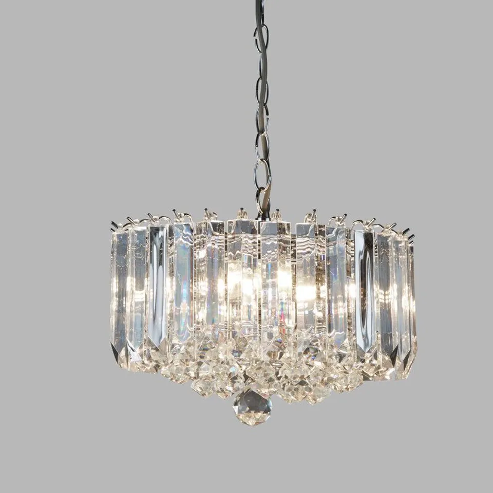 LYNDON 4-LIGHT CRYSTAL CHANDELIER