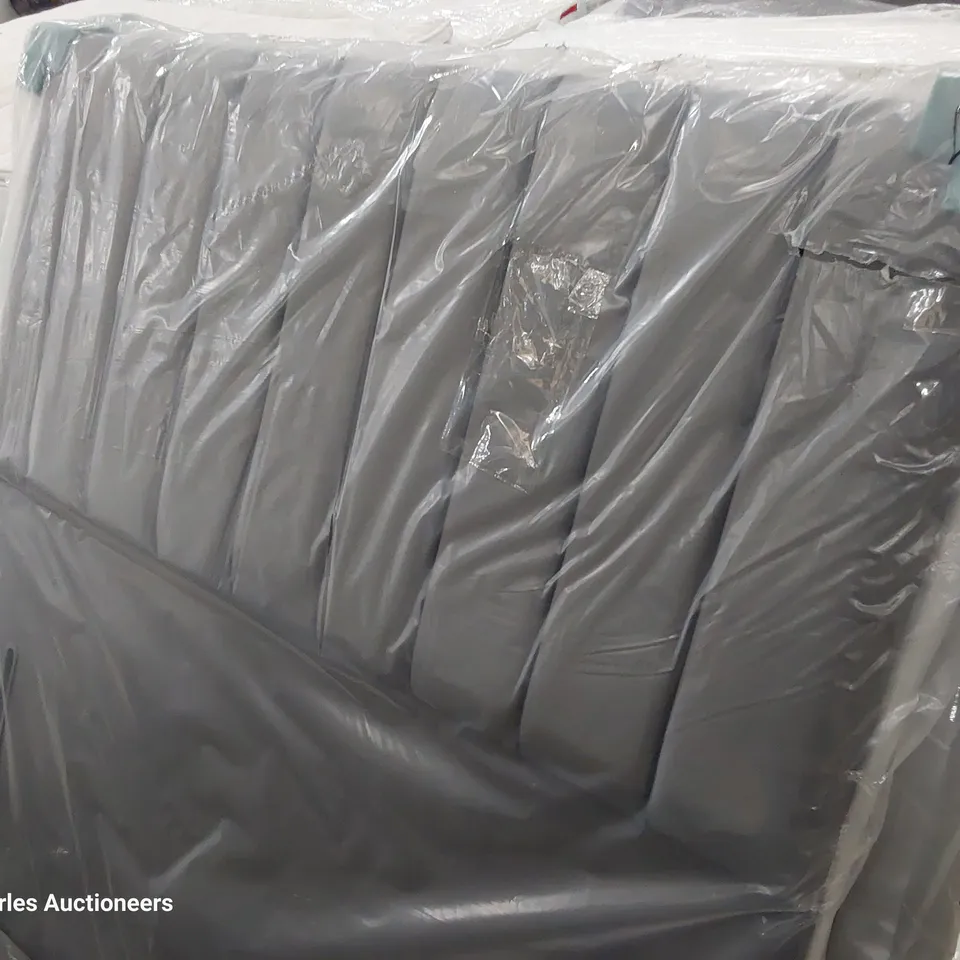 BAGGED 4'6" DOUBLE HEADBOARD CHARCOAL FABRIC 