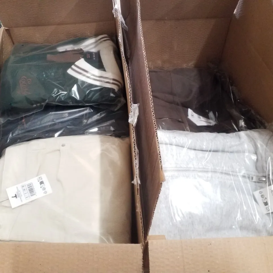 PALLET CONTAINING ASSORTED BRAND NEW CLOTHING INCLUDING JEANS, WORKER JACKETS, HOODIES & T-SHIRTS 