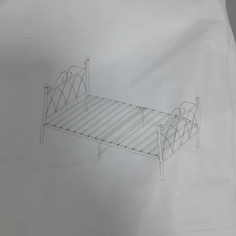 BOXED WHITE SINGLE BED - COLLECTION