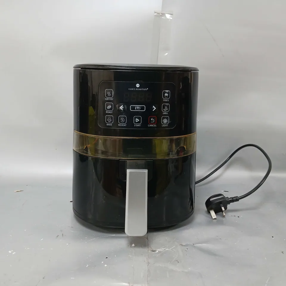 BOXED COOK'S ESSENTIALS 4L AIR FRYER IN BLACK
