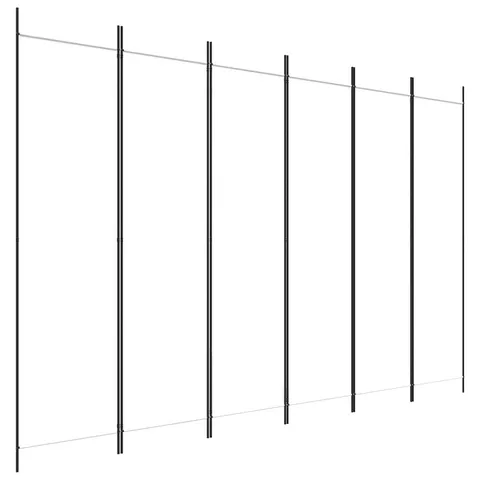 BOXED VIDAXL 6-PANEL ROOM DIVIDER WHITE 300X200 CM FABRIC