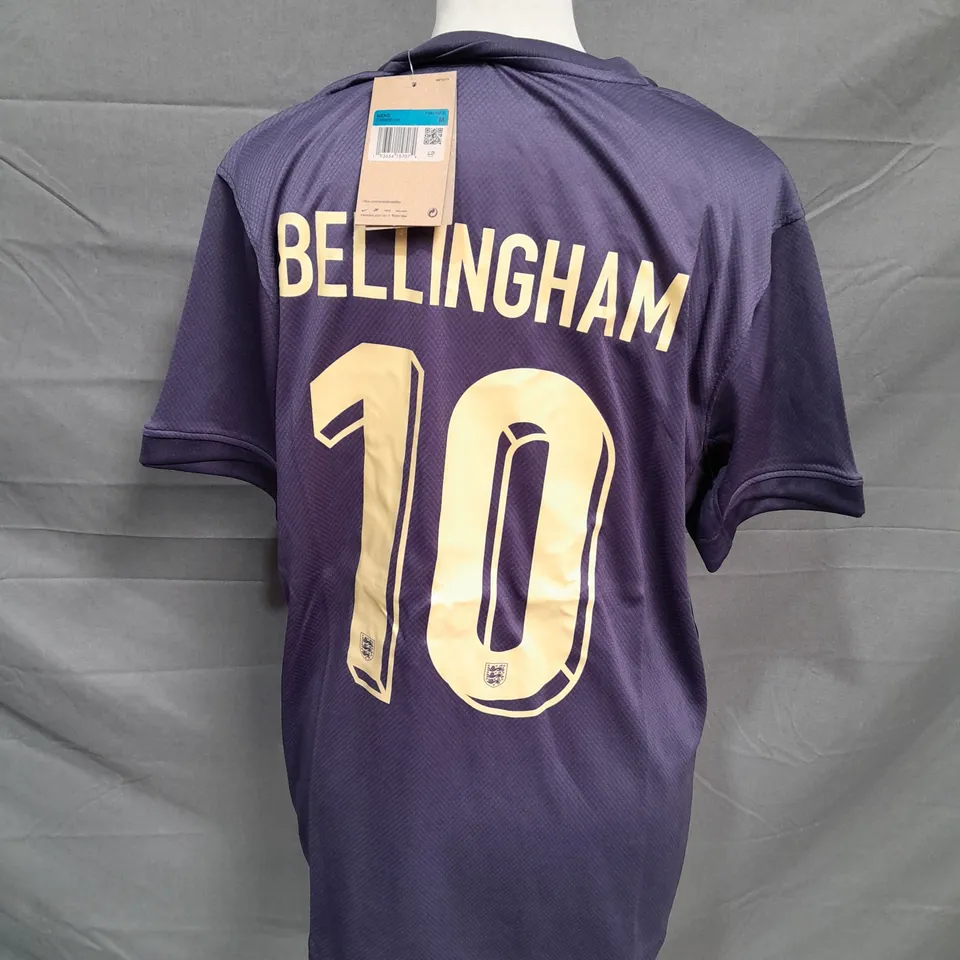 NIKE DRI FIT ENGLAND EUROS 2024 FOOTBALL SHIRT - BELLINGHAM 10 - MEDIUM