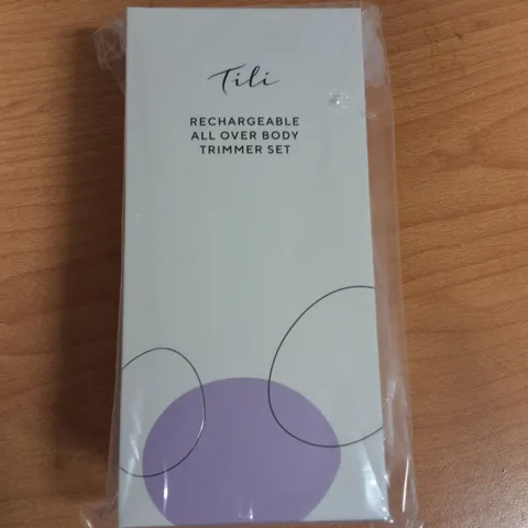 LOT OF 30 BRAND NEW TILI RECHARGABLE ALL OVER BODY TRIMMERS SETS