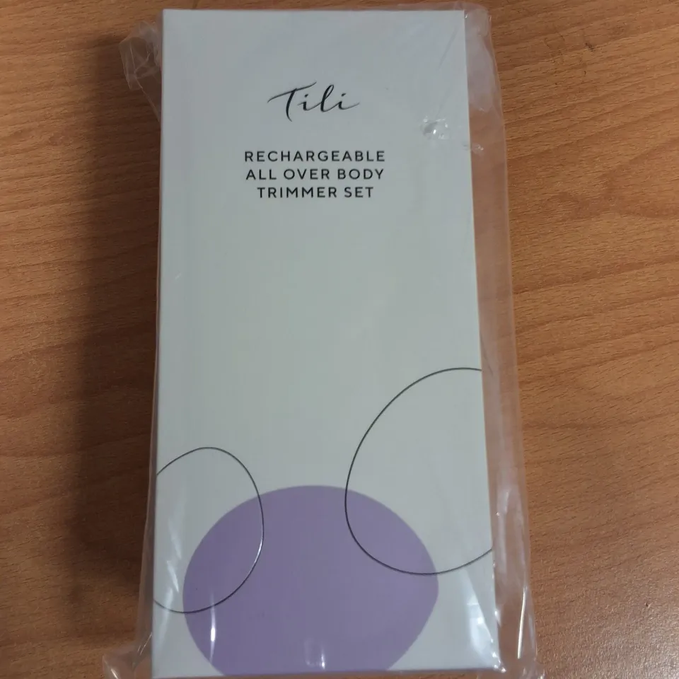 LOT OF 30 BRAND NEW TILI RECHARGABLE ALL OVER BODY TRIMMERS SETS