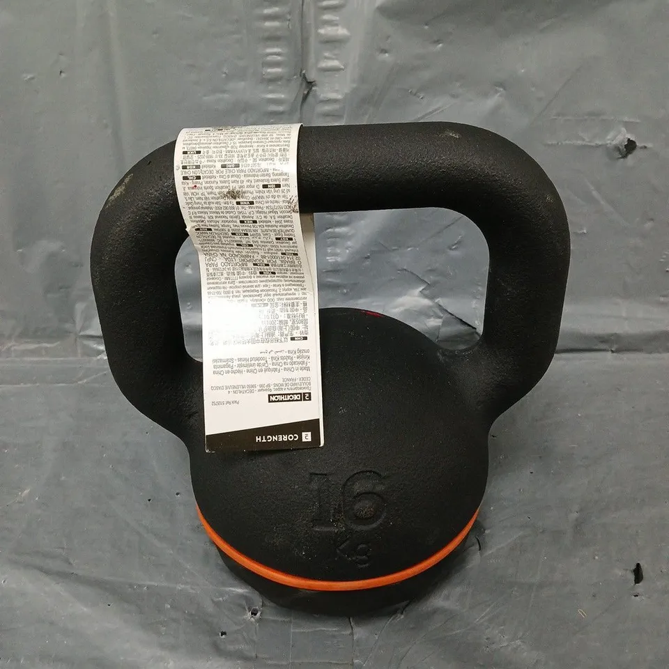 DECATHLON 16KG KETTLE BELL - COLLECTION ONLY 