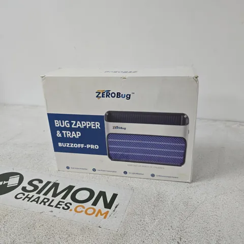 ZEROBUG BUG ZAPPER & TRAP – BUZZOFF-PRO (BOXED)