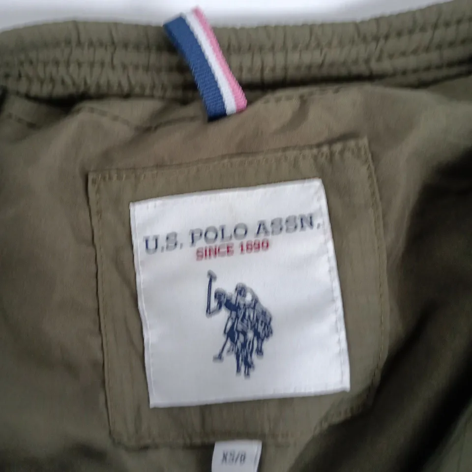 U.S. POLO ASSN. OLIVE QUILTED VEST – MEN'S XS