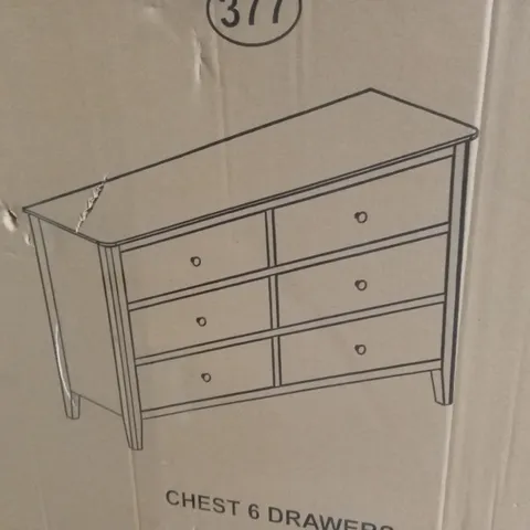BOXED CHEST 6 DRAWERS (1 BOX)