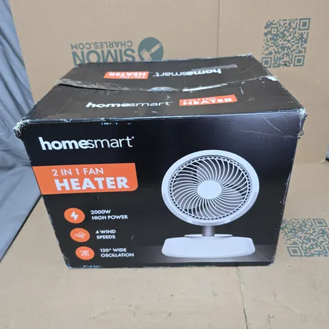 HOMESMART 2 IN 1 FAN HEATER BOXED