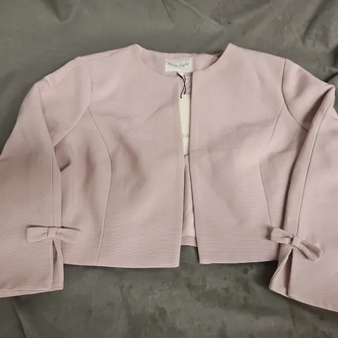PHASE EIGHT ZOELLE BOW JACKET – PALE PINK, UK14