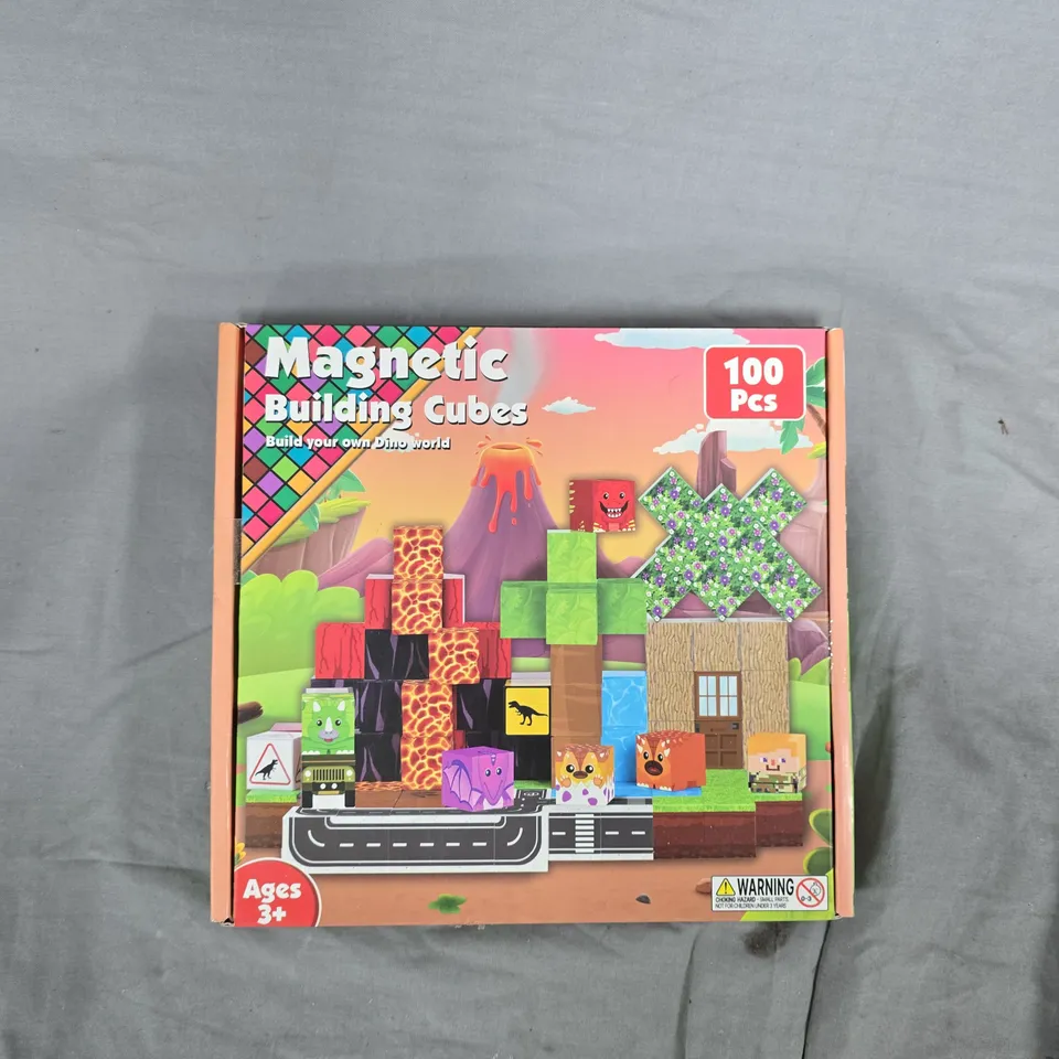 MAGNETIC BUILDING CUBES – 100 PIECES, AGES 3+