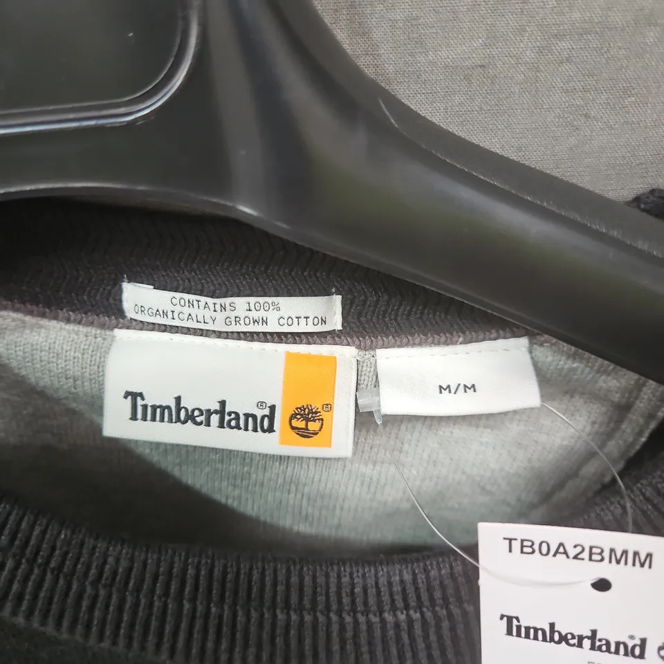 TIMBERLAND BLACK CREWNECK SWEATSHIRT – MEN'S MEDIUM (M/M)