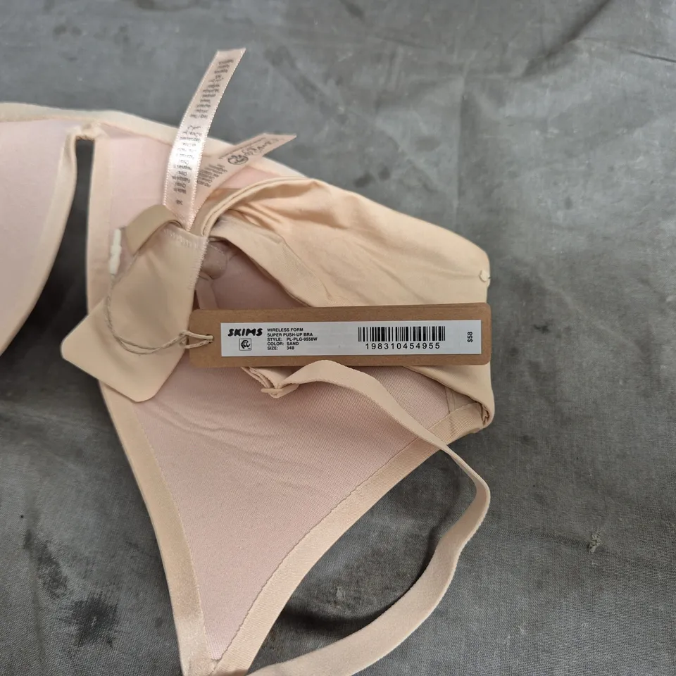 SKIMS WIRELESS FORM BRA – NUDE-SIZE 34B