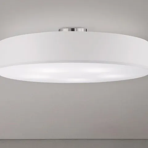 BOXED TRIO LEUCHTEN HOTEL CEILING LIGHT 65CM 5 LIGHTS WHITE FABRIC SHADE