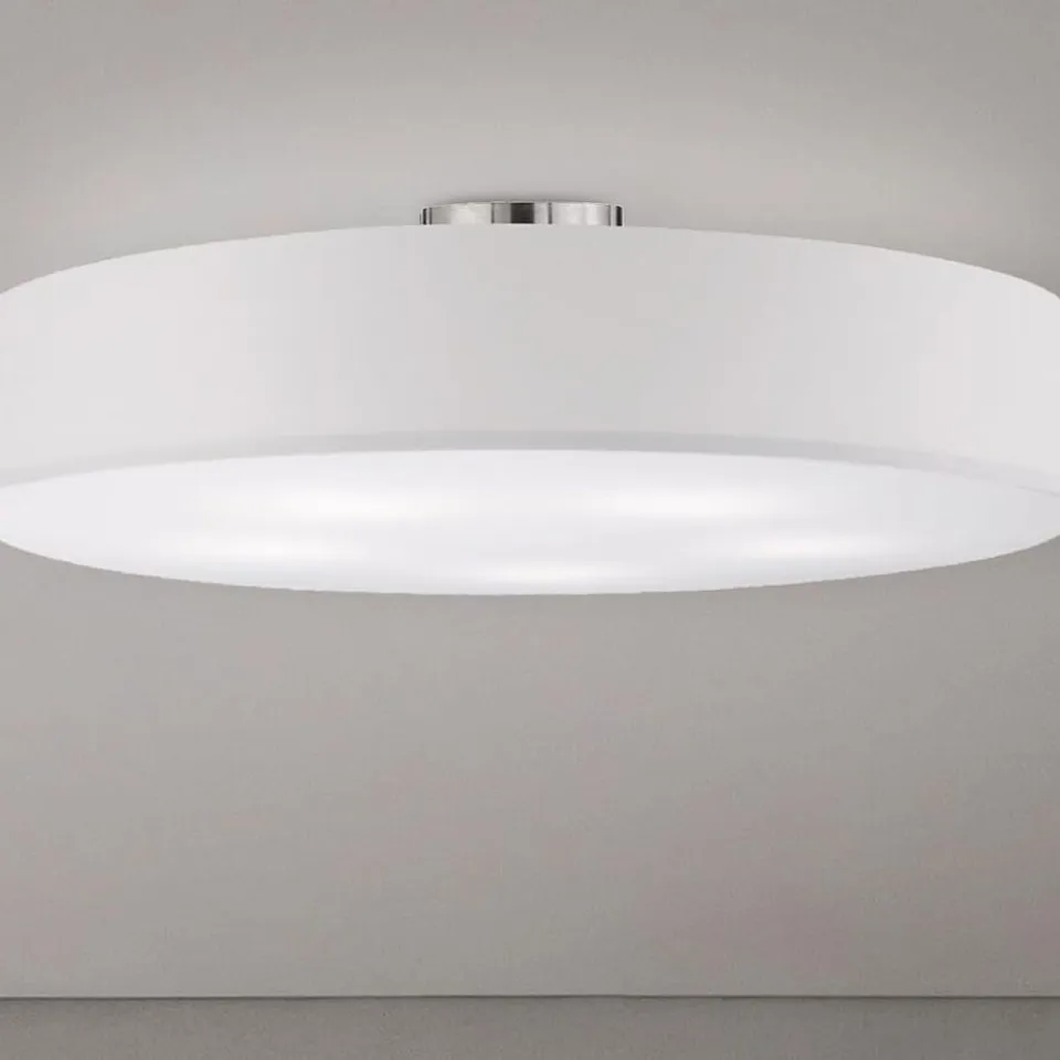 BOXED TRIO LEUCHTEN HOTEL  CEILING LIGHT 65CM 5 LIGHTS WHITE FABRIC SHADE