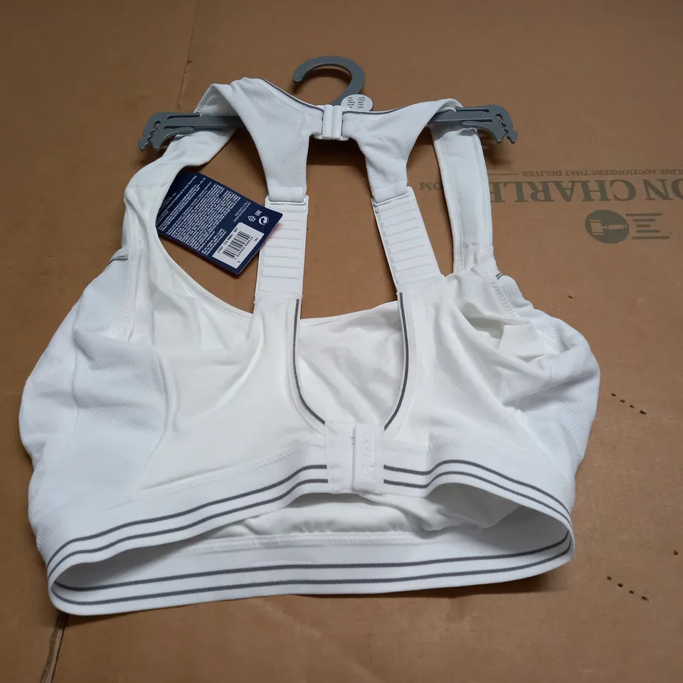 CHAMPION WHITE SHOCK ABSORBER SPORTS BRA - UK 34 FFF