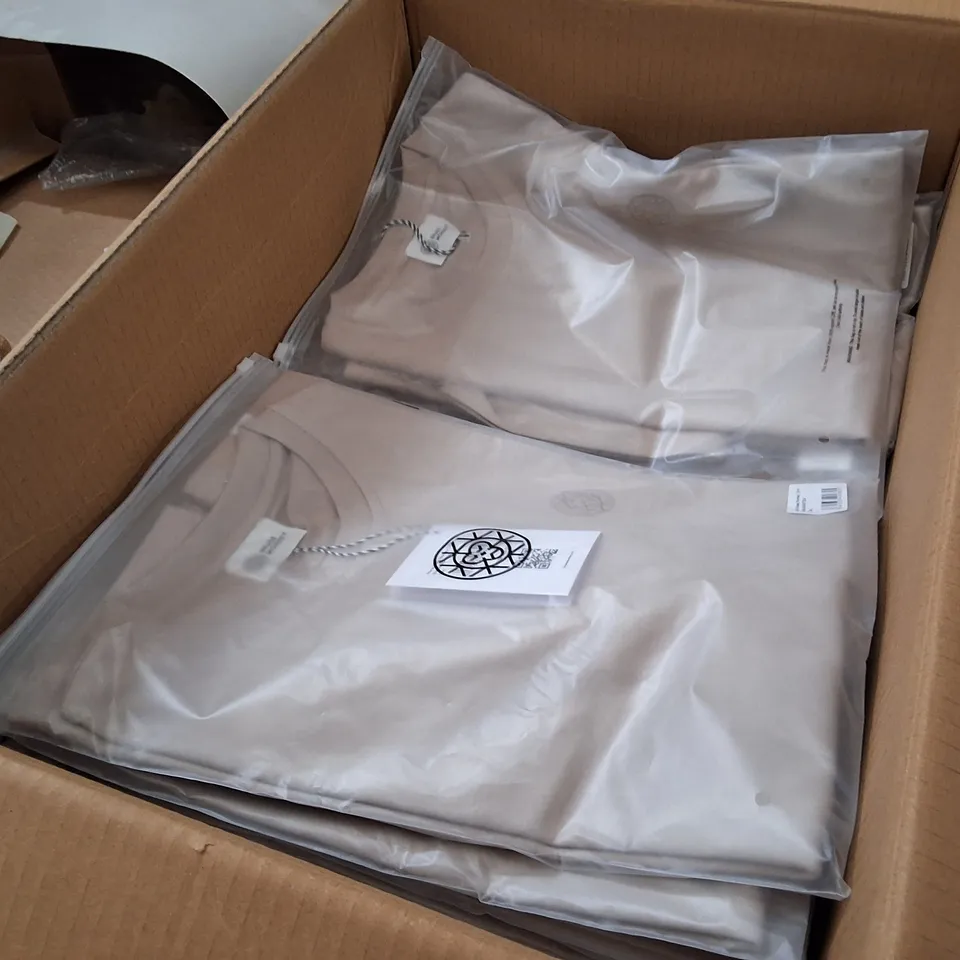 BOX CONTAINING APPROXIMATELY 30 BRASS MONKEY MENS T-SHIRT – CLAY, SIZE L 