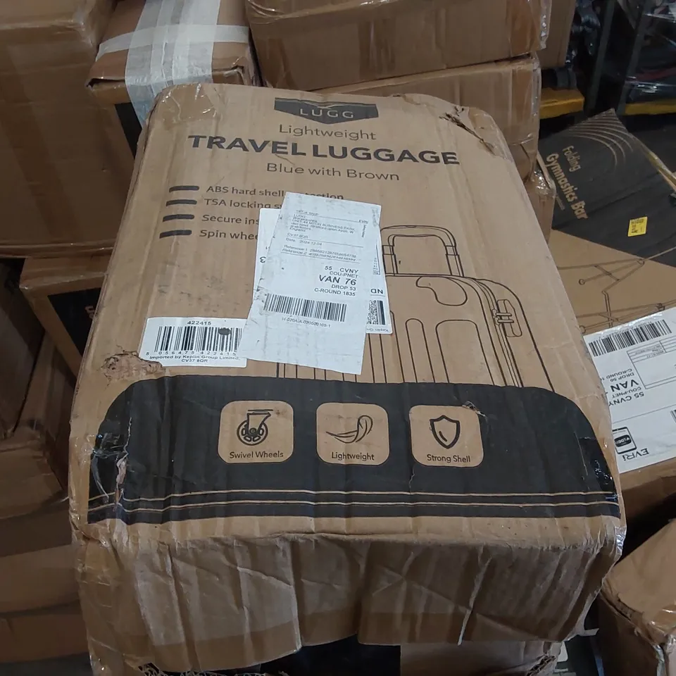 BOXED LUGG LIGHTWEIGHT TRAVEL SUITCASE 