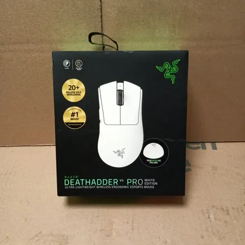 RAZER DEATHADDER V4 PRO WIRELESS GAMING MOUSE – WHITE EDITION