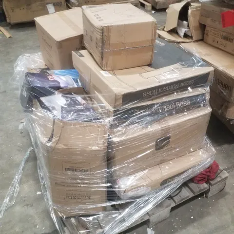 PALLET CONTAINING ASSORTED KEPLIN RETURN PRODUCTS INCLUDING PET POOL, SUITCASE, EXERCISE BALLS & PARASOL BASES