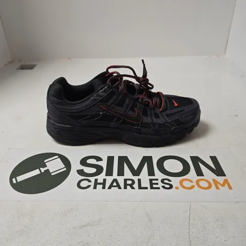 UNBOXED PAIR OF NIKE P-6000 TRAINERS IN BLACK/RED - UK 8.5