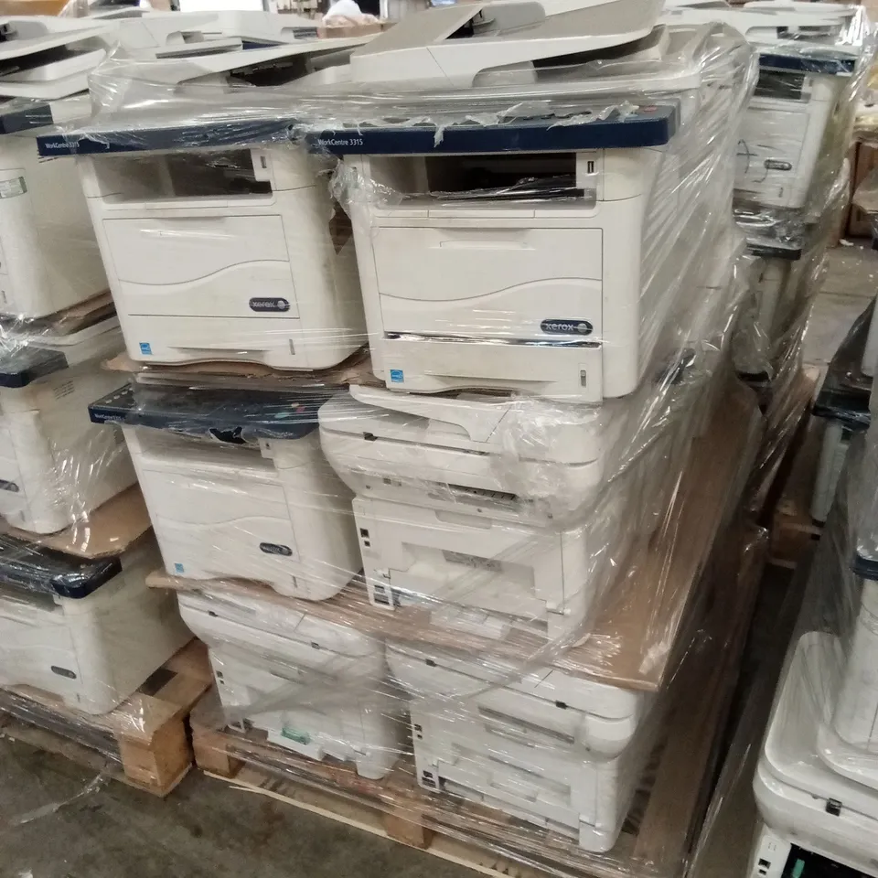 PALLET TO CONTAIN A LARGE ASSORTMENT OF XEROX PRINTERS