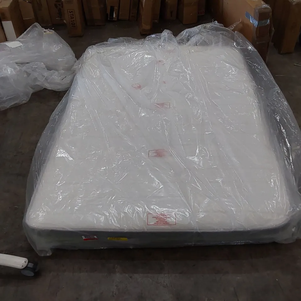QUALITY BAGGED 4'6" DOUBLE HYBRID MEMORY FOAM OPEN COIL MATTRESS 