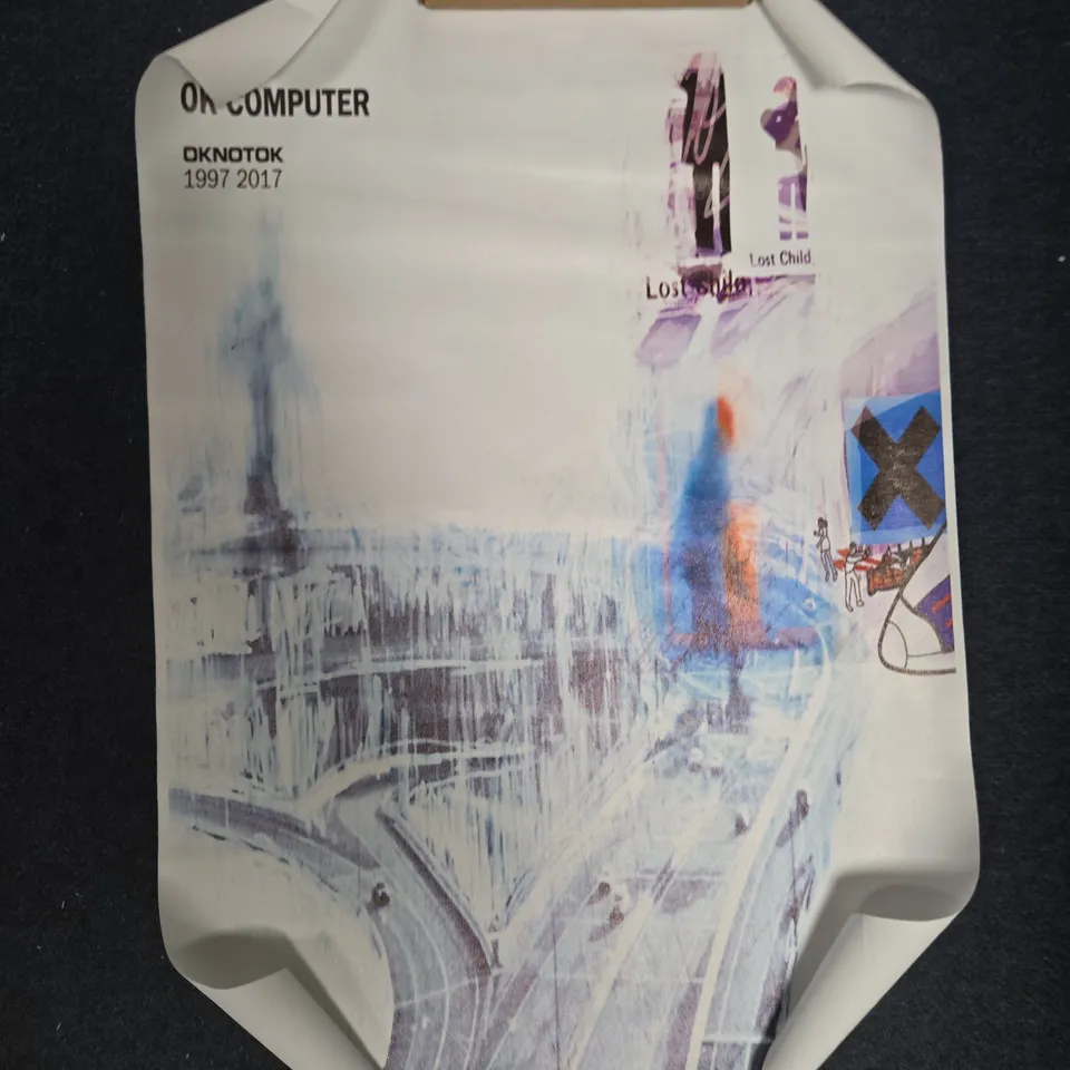 FOUR MUSIC POSTERS: THE STONE ROSES, THE SMITHS, RADIOHEAD OK COMPUTER AND OASIS