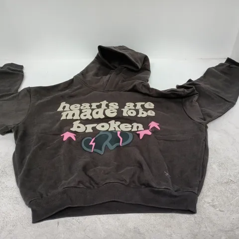 BROKEN PLANET "HEARTS ARE MADE TO BE BROKEN" HOODIE SMALL
