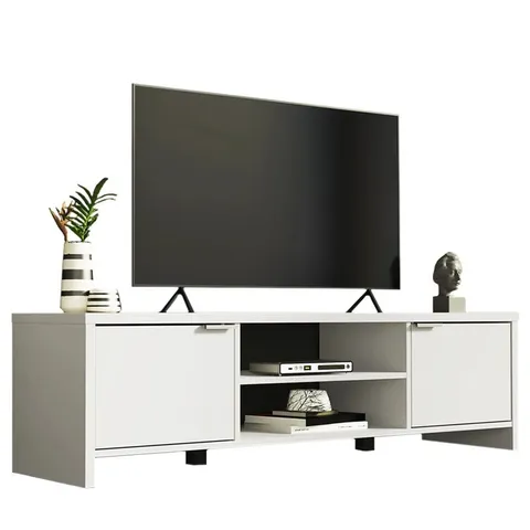 BOXED CAMELLA TV STAND CABINET WITH STORAGE SPACE FOR TV'S UP TO 65"
