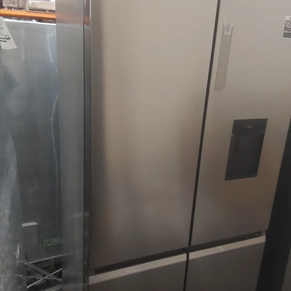 HAIER SERIES 5 HCR5919EHMP FRIDGE FREEZER - PLATINUM INOX