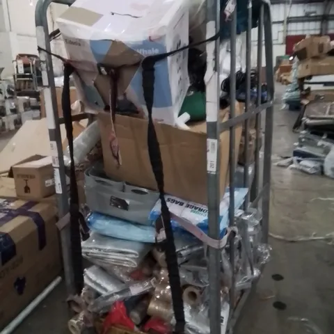 CAGE OF ASSORTED HOUSEHOLD GOODS AND PRODUCTS TO INCLUDE;SUITCASE,LUGG JETSET TRAVEL CABIN BAG,VACUUM STORAGE BAGS