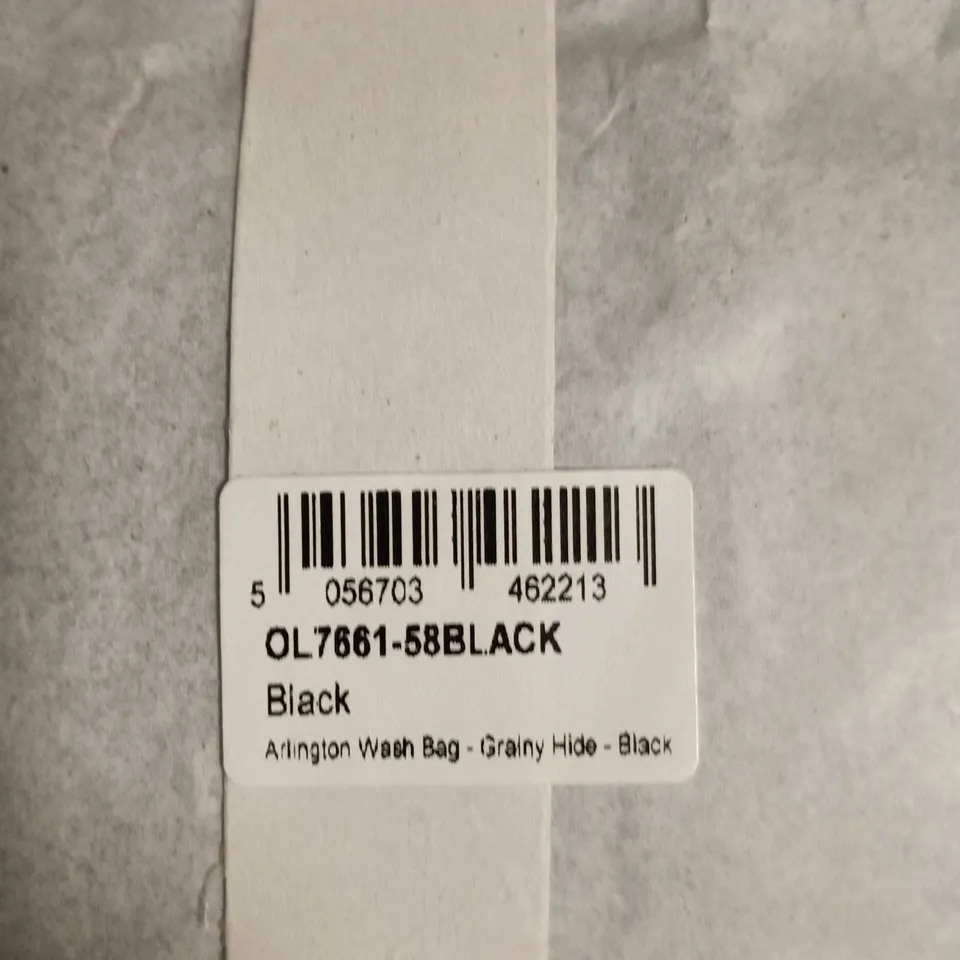 OSPREY LONDON - ARLINGTON WASH BAG - GRANNY HIDE - BLACK