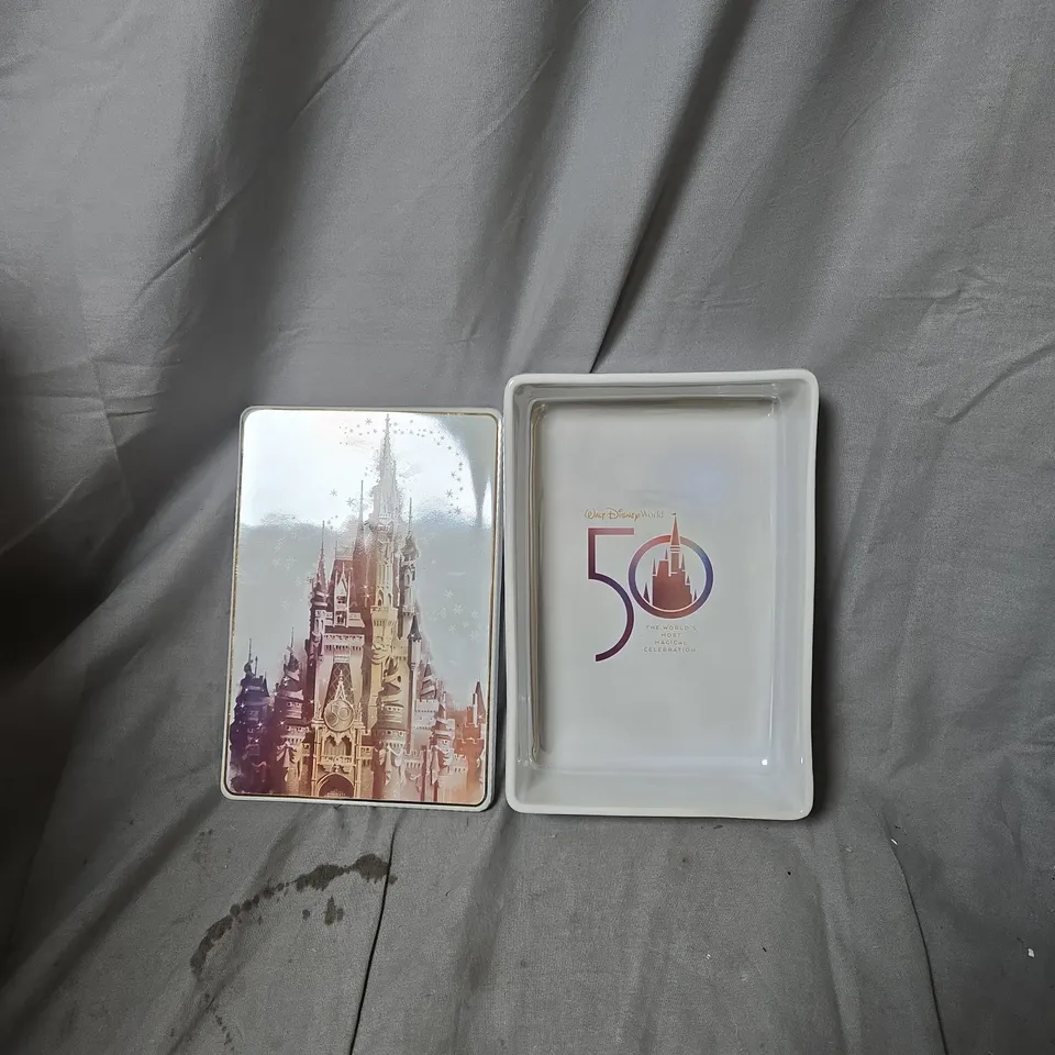 DISNEY WORLD 50TH ANNIVERSARY CERAMIC DECORATIVE BOX