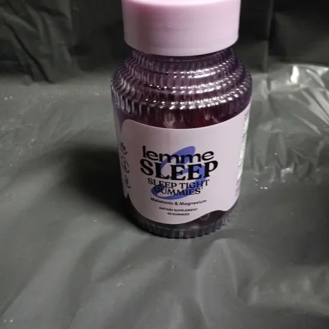 LEMME SLEEP SLEEP TIGHT GUMMIES – MELATONIN & MAGNESIUM DIETARY SUPPLEMENT, 60 GUMMIES