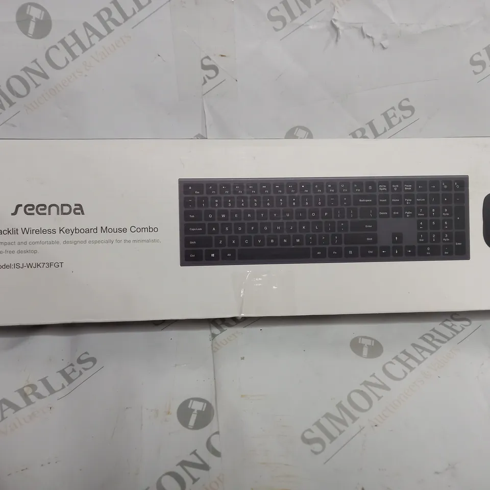 BOXED SEENDA BACKLIT WIRELESS KEYBOARD & MOUSE COMBO