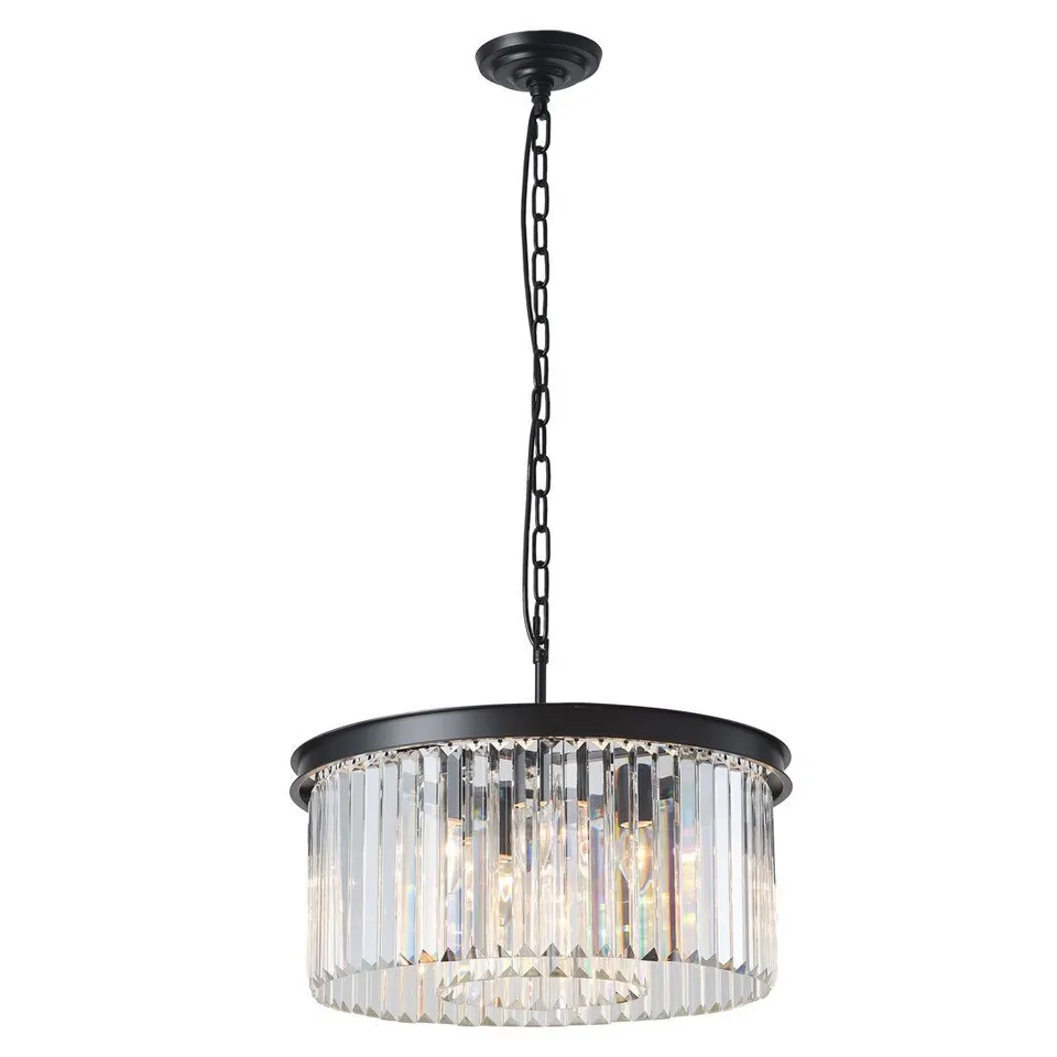 BOXED ABDURAHMON 6-LIGHT CRYSTAL CHANDELIER 
