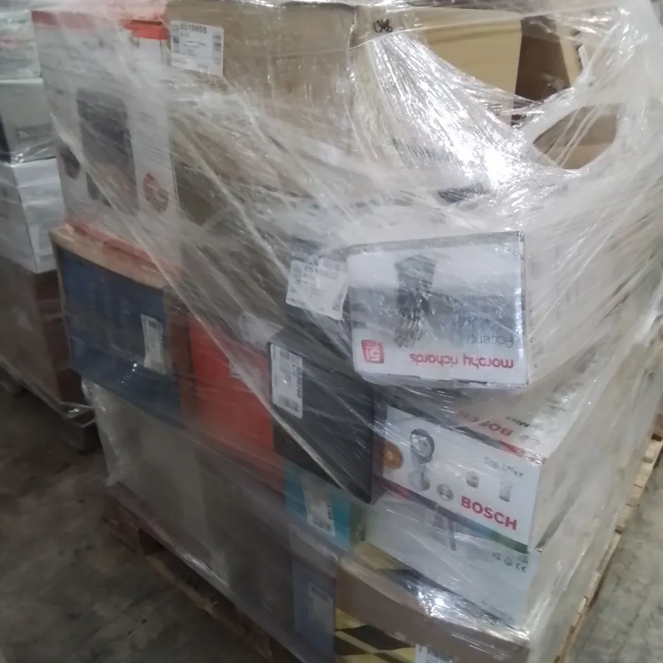 PALLET OF APPROXIMATELY 82 UNPROCESSED RAW RETURN HOUSEHOLD AND ELECTRICAL GOODS TO INCLUDE;