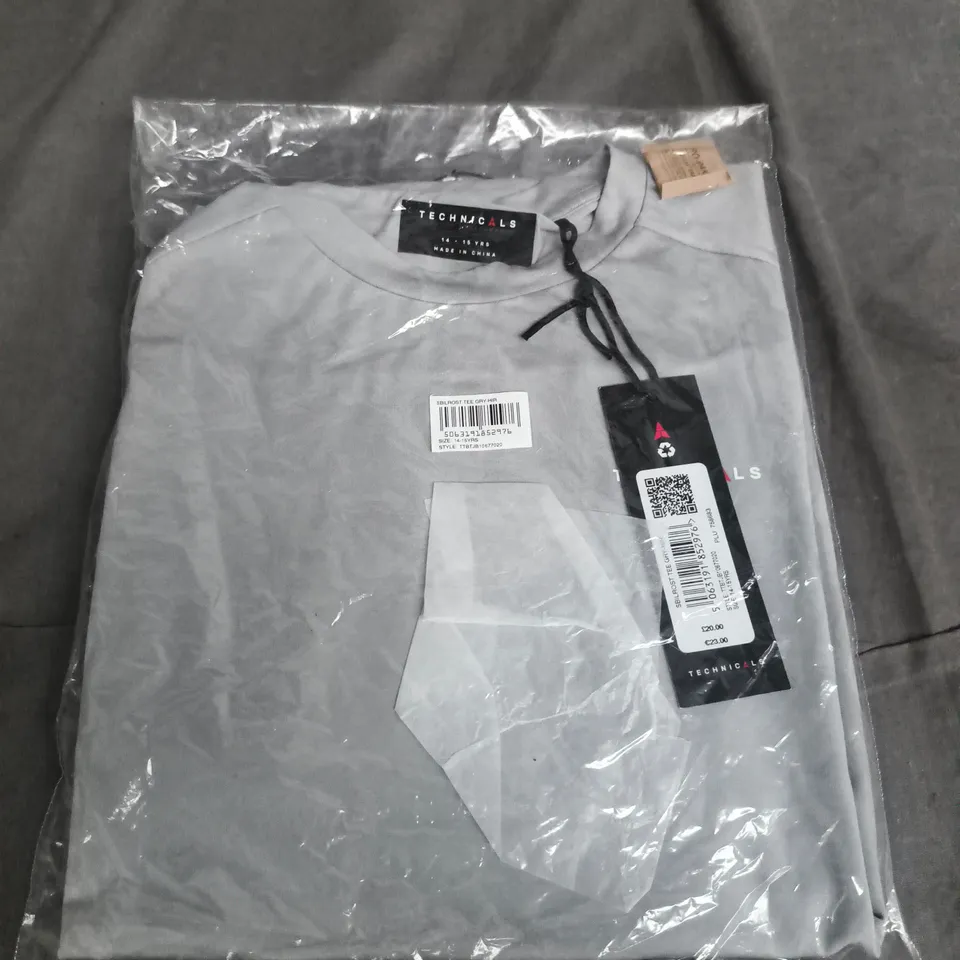 TECHNICALS GREY T-SHIRT – YOUTH SIZE 14-15 YEARS