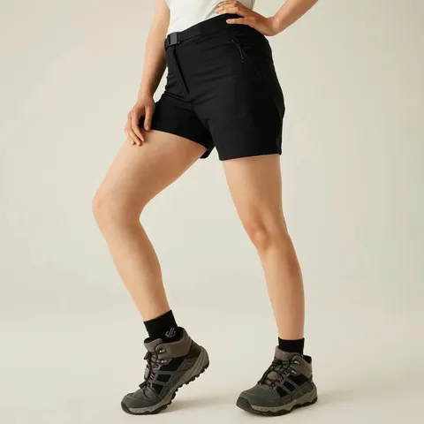 BRAND NEW DARE 2B WOMENS MELODIC PRO II STRETCH WALKING SHORTS IN BLACK - SIZE 12