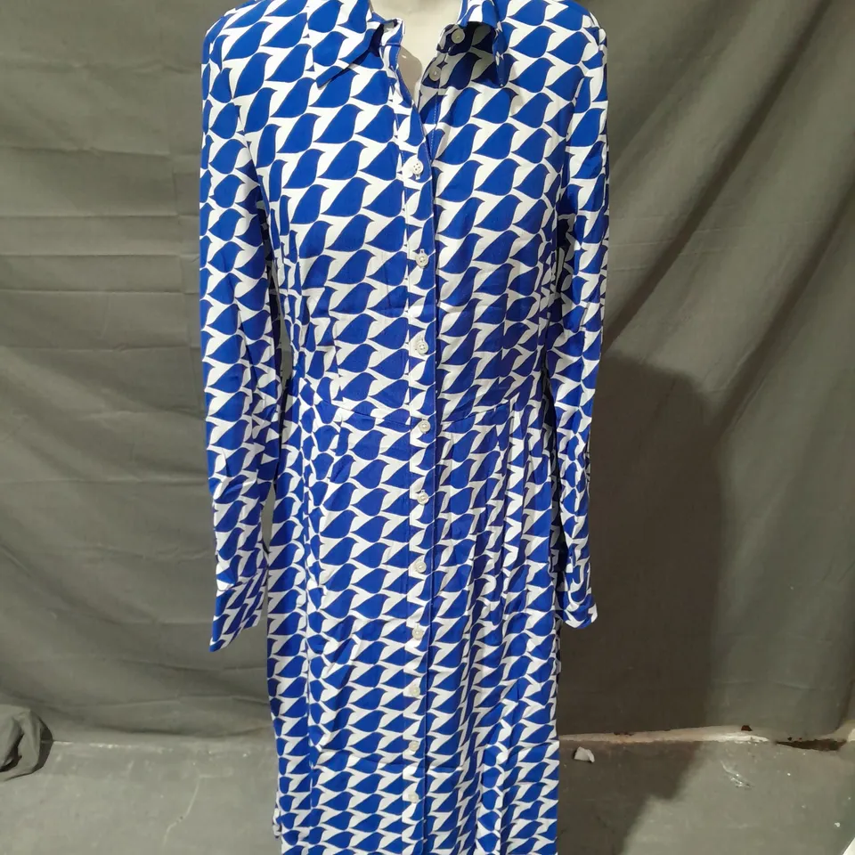 BODEN MAXI DRESS BLUE SIZE 10
