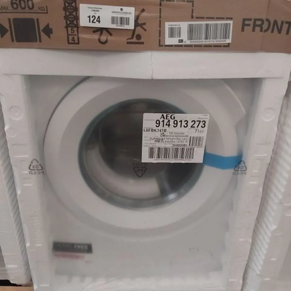 AEG 6000 SERIES PRO SENSE 7KG FREESTANDING WASHING MACHINE MODEL L6FBK741B RRP £475