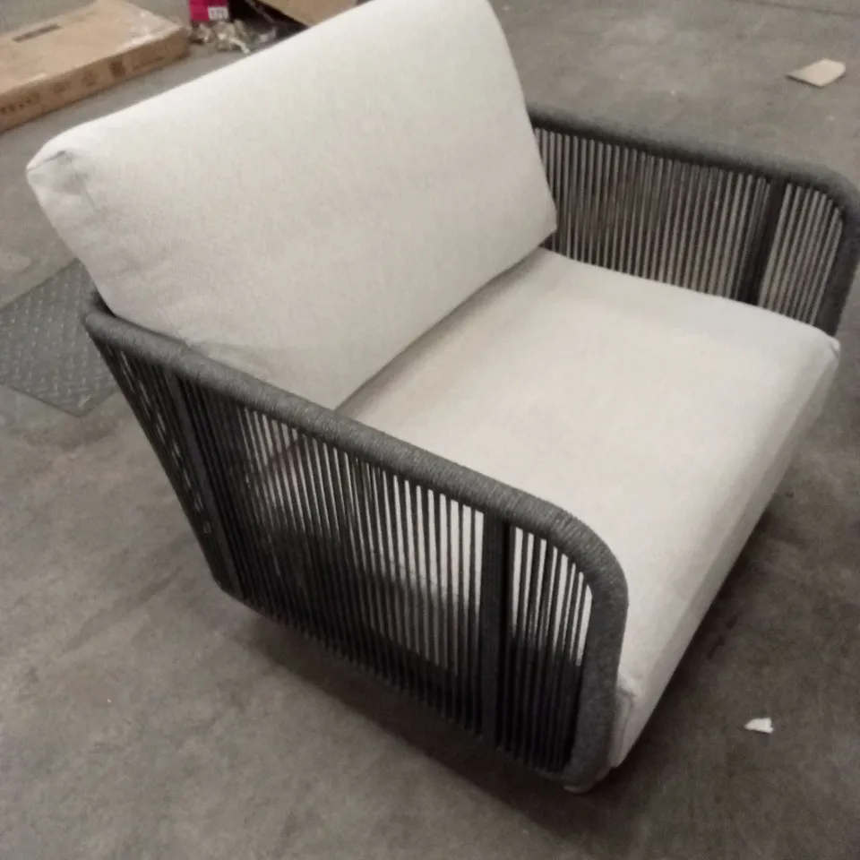 BUXTON ROPE WEAVE SOFA SET WITH COFFEE TABLE