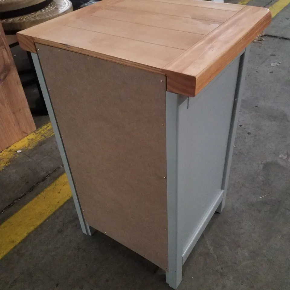 AURELIE 2 DRAWER BEDSIDE TABLE BASE - LIGHT GREY