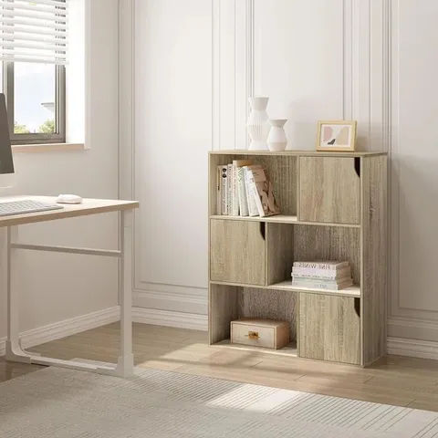 BOXED MIDENCE 95CM H × 80CM W CUBE BOOKCASE