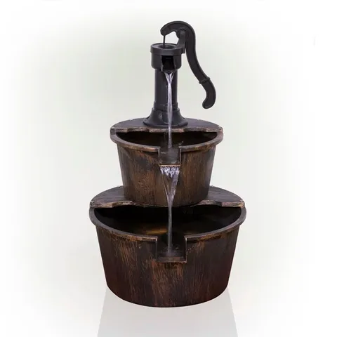 BOXED ACRYLIC WEATHER RESISTANT FLOOR FOUNTAIN 